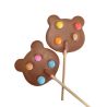 Sucette chocolat lait