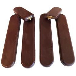 Langues de chat coeur caramel