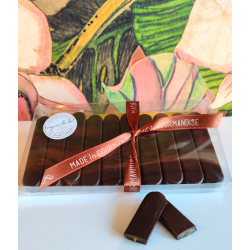 Langues de chat coeur caramel